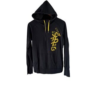 Nike LIVESTRONG Dri-FIT Hoodie Pullover Activewear Black‎ Yellow Size L